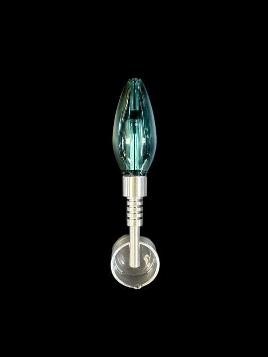 Glass Bulb Nectar Collector With Titanium Tip