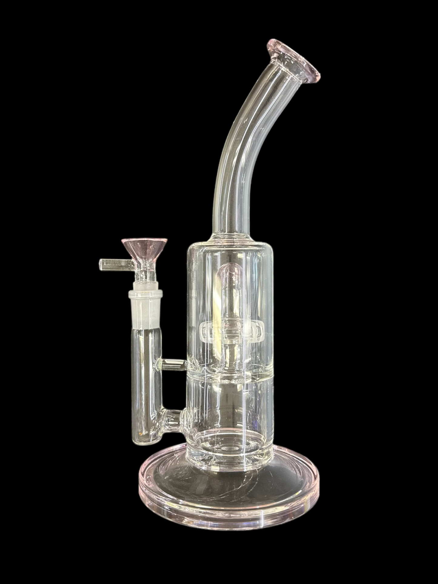 Glass Pipe with Disc Perc 10"