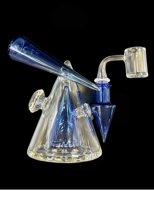 Toxic Glass Double Cone Rig - Clear/Blue