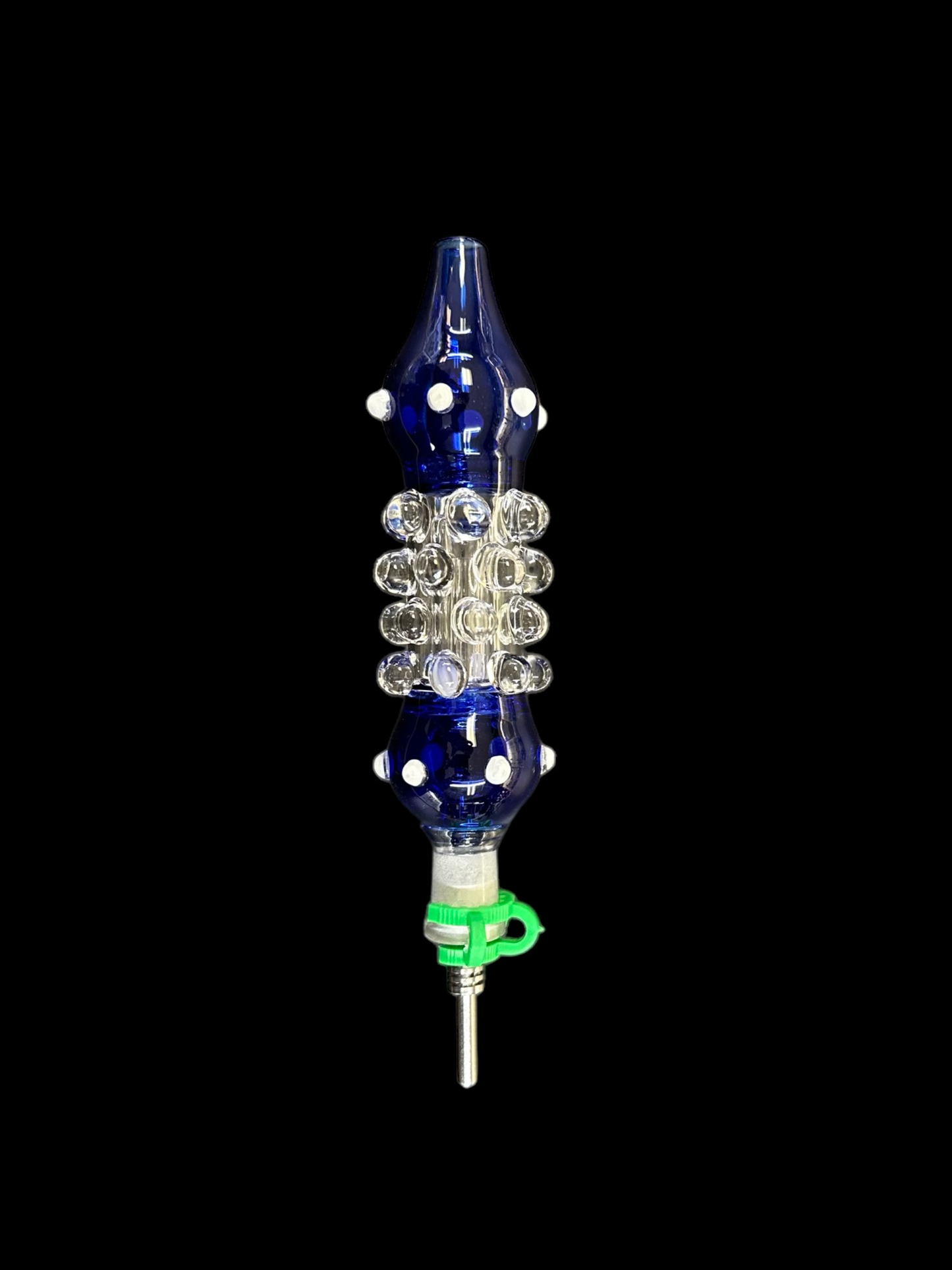 Beaded Glass Dab Straw w/ Titanium Tip