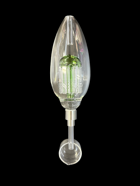 Glass Nectar Collector with Colored Tree Perc and Titanium Nail