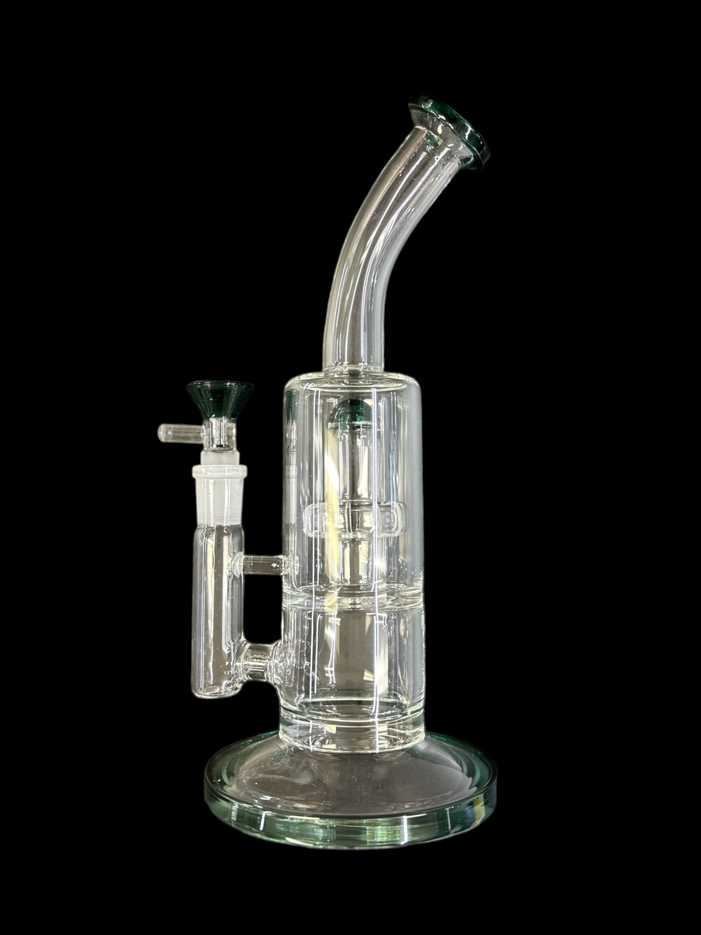 Glass Pipe with Disc Perc 10"