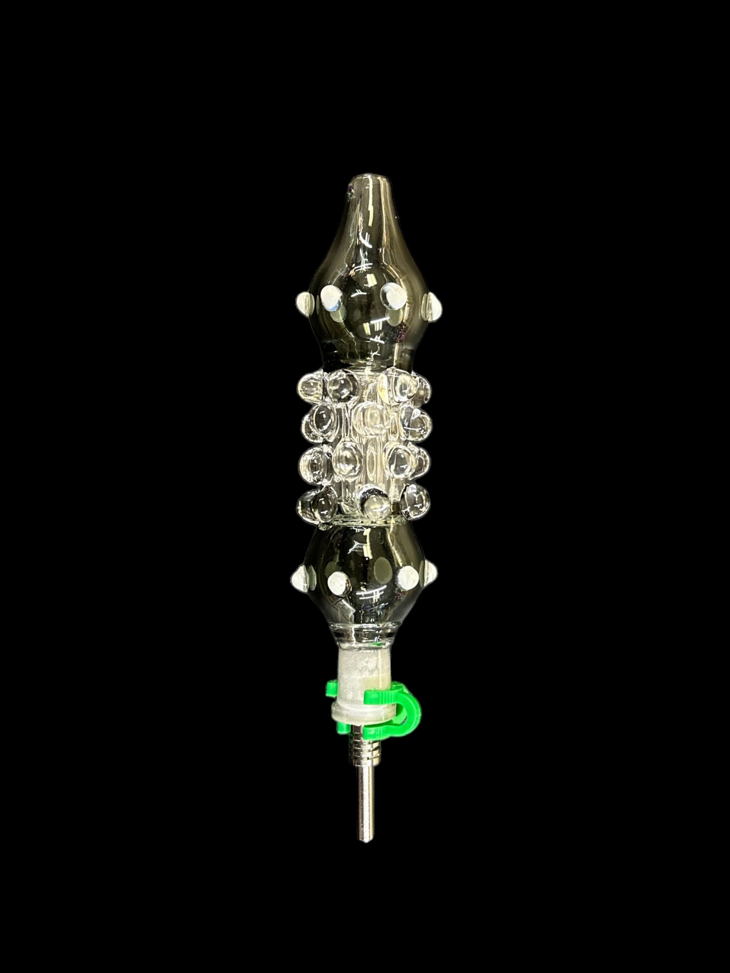 Beaded Glass Dab Straw w/ Titanium Tip